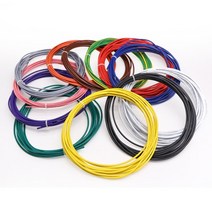 UL 1015 유연한 연선 PVC 와이어 및 케이블 주석 도금 구리 18AWG 20AWG 22AWG 24AWG 고온 105 ° 전압 60, 01 Black_01 1 Meter_06 24 AWG