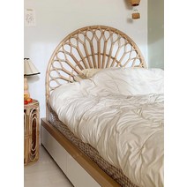 라탄침대헤드 여름 인테리어 동남아 친환경 등나무 원목 침대 등받이, 01.A형1.2m헤드보드