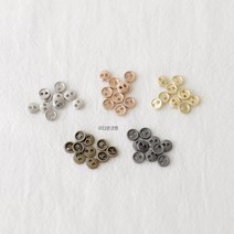 5mm 미니 금속단추 5컬러 합금소재 육일돌 인형단추 인형옷부자재, 실버