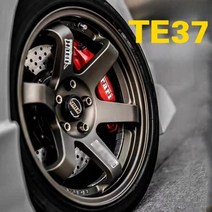 자동차 휠 TE37 허브 14 15 16 17 18 인치 제타 골프 휠커버, D모델, 14x5.5J