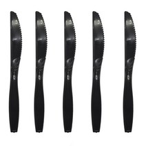 강아지 개 베이비 샤워 파티 세트 코기 발 인쇄 종이 접시 컵 허스키 오찬 냅킨 생일 장식 아이, 16 10pcs black knives