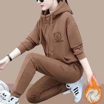 꽃소담 여성 겨울 기모 트레이닝복 상하의 투피스 QQA1767