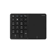 Seeda 2.4g 블루투스 숫자 키패드 22 키 디지털 with touchpad for windows ios mac os android pc 태블릿, 검은색