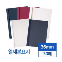 간편 열제본표지 36mm 30개입 투명 반투명 제본표지A4 PVC제본표지 제본겉표지 pvc커버 PP사선 책표지, 아이보리 투명