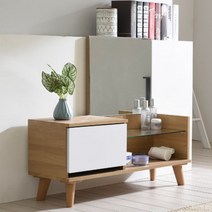 이케아 거울부착 오픈 수납형 국내제작 좌식 화장대 원룸 신혼부부 인테리어 낮은 화장대, C744 화이트