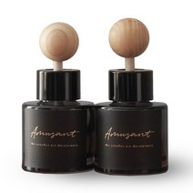 아뮈잔트 프리미엄 블랙 차량용 방향 디퓨저 50ml, 어벤투스, 2개