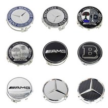 벤츠 휠캡 엠블럼 스타 오리지널 클립형 스티커제품, B-4.클립 AMG 블랙
