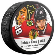 NHL Patrick Kane Chicago Blackhawks Sher-Wood Stars Photo Hockey Puck, 1