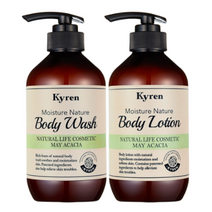 키렌 모이스처 네이처 바디워시 500ml +바디로션 메이아카시아향 500ml, 1세트