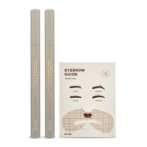 563랩 타투핏 브로우펜, 03. 내추럴브라운, 2개+가이드 1개