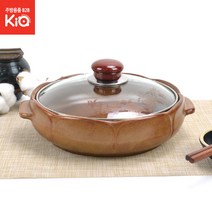홍익국화전골 내열도자기 냄비 황토 웰빙세라믹, 홍익 국화전골 중