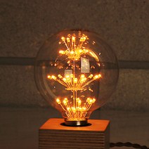 [빛나라닷컴] LED 눈꽃전구, 전구색 (G80 눈꽃전구 2W)