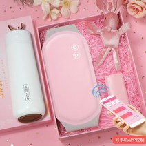 배가차가울때 반려전기핫팩 복부온열기 102740 아줌마 따뜻한 궁전 붙여 넣기 아기 여성 차가운 컨디셔닝 쑥 뜨거운 압축 몸 재충전 허리와 복부 생리 핫 포스트 세트, 04APP 따뜻한 궁전 벨트 + 새끼 _011