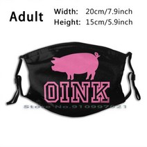 Oink Pm2.5 농장 베이컨 덴탈마스크 (핑크) 재사용, C01-Unisex, T01-Adult Mask