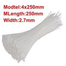 100PCS 자동 잠금 플라스틱 나일론 케이블 화이트 가든 산업 모듬 된 고정 반지 공장 우편 번호 넥타이, I-100PCS