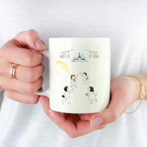 주문제작 교회 머그컵 굿즈 소량 대략 제작, 중간