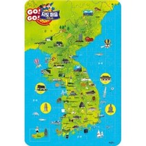 108조각 판퍼즐 - 고 고 우리나라 지도, 단일상품(FOO7538)