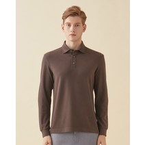 22FW 브라운 멜란지 긴팔카라티셔츠 DMTS2D011W2