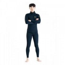 더블케이 프리다이빙 #45 YAMAMOTO 7mm 남성 투피스 다이빙 슈트 딥블랙