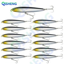 [QISHENG] 로켓 미노우 13개입/세트 하드베이트 알리미노우 (10g 14g 18g 24g) 슬로우 싱킹 농어 광어 삼치 우럭 루어낚시, HBY-3#, 10g