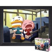 퍼즐피플 카카오프렌즈 직소퍼즐 모음, 꿀잠 튜브 어피치 150피스 액자포함(우드블랙), 150p