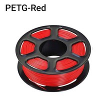 TOPZEAL 고품질 PLA/ABS/PETG/TPU/나일론 3D 프린터 필라멘트 1.75mm 스풀 및 10M * 10 색상 샘플 인쇄 재료, PETG Red+CHINA