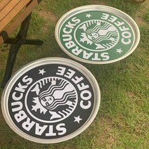 스타벅스스티커 레트로 양은밥상리폼 옛날 빈티지 알루미늄 캠핑용 국산 스타벅스(블랙중형42cm)