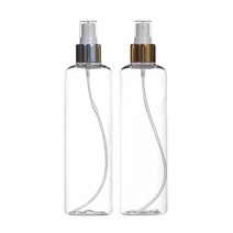 금속스프레이용기 120ml 150ml 200ml 250ml 300ml 500ml 미스트 공병 화장품 소분 용기, 1개, 300ml투명 골드캡