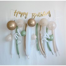 나탈리야153 벌룬가랜드 내츄럴 DIY키트 유칼립투스 올리브 브라이덜샤워 베이비샤워 baby shower 웨딩 임신 축하파티 셀프 아기 돌 두돌 상차림 촬영소품 풍선 세트, Natural 벌룬가랜드_DIY 세트