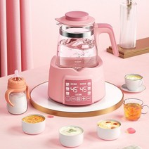 분유포트기 온도조절 전기티포트 분유제조 전기주전자 보온 자동, 벚꽃가루 1000ML