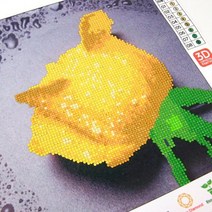 나성 크리스탈 십자수 장미꽃 소녀 꽃 고양이, 소녀 랜덤, 1개