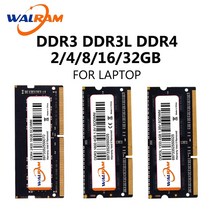 WALRAM memoria ram ddr3 8gb 1600mhz ddr4 3200mhz 2666mhz ecc reg ddr3l 16gb 32gb 노트북 컴퓨터 메모리 모듈 sodi, DDR3 8GB 1600 1.5V