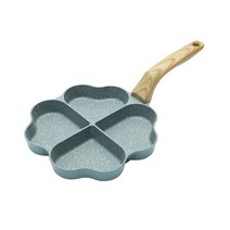 그리들받침대 화덕만들기 야끼화로 4 구멍 두꺼운 프라이팬 오믈렛 트레이 붙지 않는 스테이크 햄 팬케이