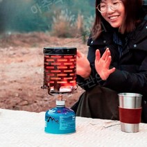 미니등유난로 캠핑난로 등유난로 야외 석유난로 야외용 휴대용 기름난로 히터 등유, 패키지2(가열후드+디스크퍼니스+가스탱크2병)