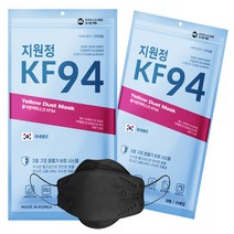 지원정 KF94 마스크 대형 + 사은품, 블랙, 4개, 25개입