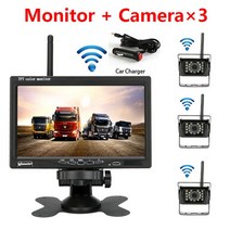 어라운드뷰 후방 사이드 카메라 -7인치 무선 자동차 모니터 트럭 RV 버스 이미지 12V-24V 차량, 07 add Cigarette조명er