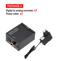 내 귀에 행복 새로운 RCA RL 출력 디지털-아날로그 오디오 어댑터 DAC 증폭기 광, 패키지4