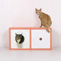 이쁜이 리빙박스 55L, 아이보리_블랙