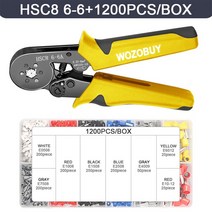 폐전선탈피기 WOZOBUY 와이어 스트리퍼 도구 멀티 펜치 QY1 자동 커터 케이블 압착 전기 수리, 07 HSC8 6-6 1200PCS