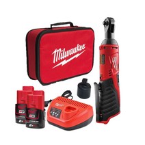 밀워키 M12 IR-202B 충전 임팩 라쳇렌치 2.0Ah 2개세트 38인치, 단품