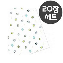 무늬펠트지(접착) 20장 세트-동물 친구 30x45cm, 동물친구접착20장입