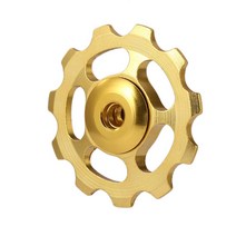 스마트홈 스마트전등스위치 MTB T 뒷 변속기 휠 세라믹 베어링 풀리 CNC 도로 가이드 롤러 아이들러 사이클링, 04 Gold