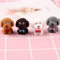 4색 미니 강아지 테라리움 수족관 DIY 만들기 재료 미니어처, 1.그레이