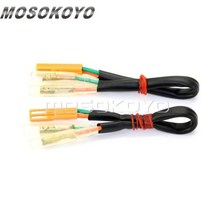 4pcs 오토바이 회전 신호 와이어 커넥터 어댑터 CBR125R CBF1000 VT1300 VTX1800 VTR250 CB 500 2002-2013, 2 조각