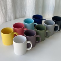 스테이828 무광 카페 사무실 머그컵 머그잔 9color, 블랙