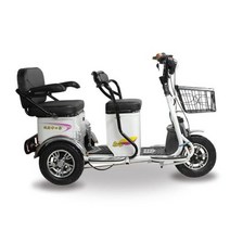 emtb 로드 전기 산악 자전거 가성비 14 인치 스쿠터 세발 노인장애인 3 바퀴 48V 600W 휴대용 스쿠터 로드 3륜 삼륜, 하얀, White