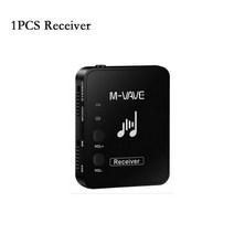 기타 피크 스트랩 기타줄 기타코드연습기 Cuvave-2.4G 무선 송신기 수신기 이어폰 모니터 볼륨 조절 가능 라이브 전문, [02] 1 Receiver