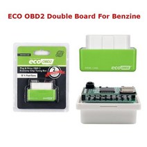 최고의 더블 보드 니트로 EcoOBD2 칩 튜닝 박스 15 연료 더 많은 전력 저장 에코 OBD2 니트로 OBD2 OBD 인터페이스 벤진 디젤, Double PCB Green