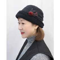 중년여성 비니 두건 반다나 밍크 겨울 모자