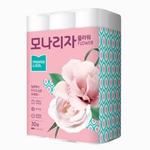 모나리자 플라워 물에 잘 녹는 화장지 40m 30롤 1팩